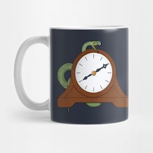 Clock and snake Mug